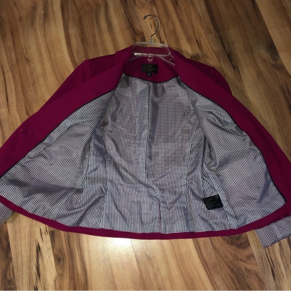 Worthington Black Blazer with Houndstooth Lining | Women’s Work Jacket - Picture 14 of 15